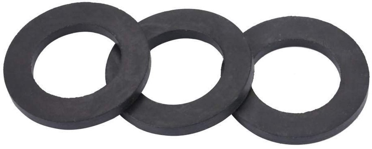 Set van 12 platte rubberen ringen voor waterleidingen, vervangingen voor kranen en douchekoppen (3/4 inch)