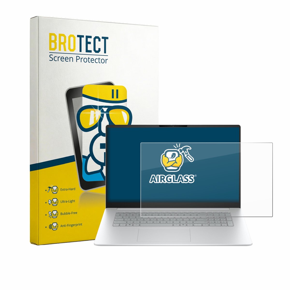 Screenprotector voor HP OmniBook 3 17 17-dp0233ngx Beschermglas transparant