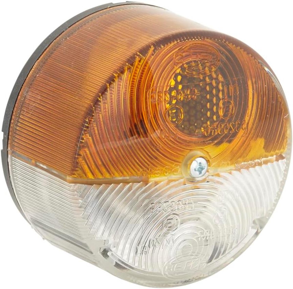 Knipperlicht Opbouw - Richtingaanwijzer Lamp - Voertuig Zichtbaarheid - Twee Lichtfuncties - 82mm Diameter - Wit Geel