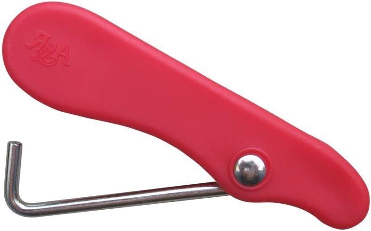 Schaats Veterspanner - Veterspanner Schaatsen - Veters Strak Trekken - Afgeschuinde Rand - 8 inch lengte - Rood
