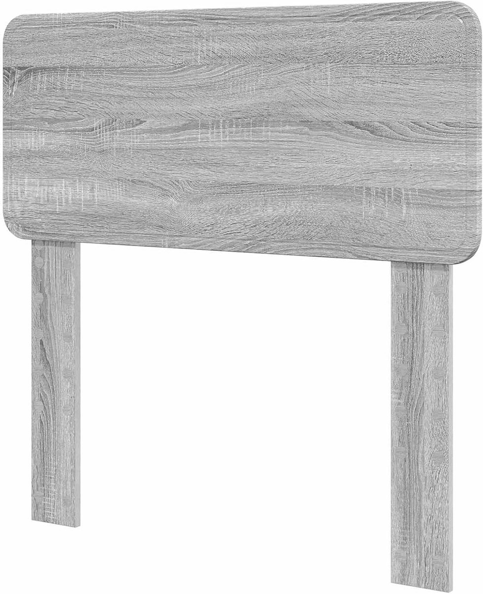 Hoofdbord Grijs Sonoma - Bedachterbord Stijlvol - Ontspannen in Bed - Modern Minimalistisch Design - 100 cm - Grijs