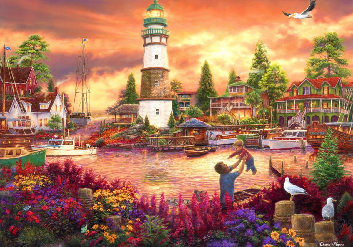 Grafika puzzel Chuck Pinson - Love Lifted Me - 1000 stukjes legpuzzel.