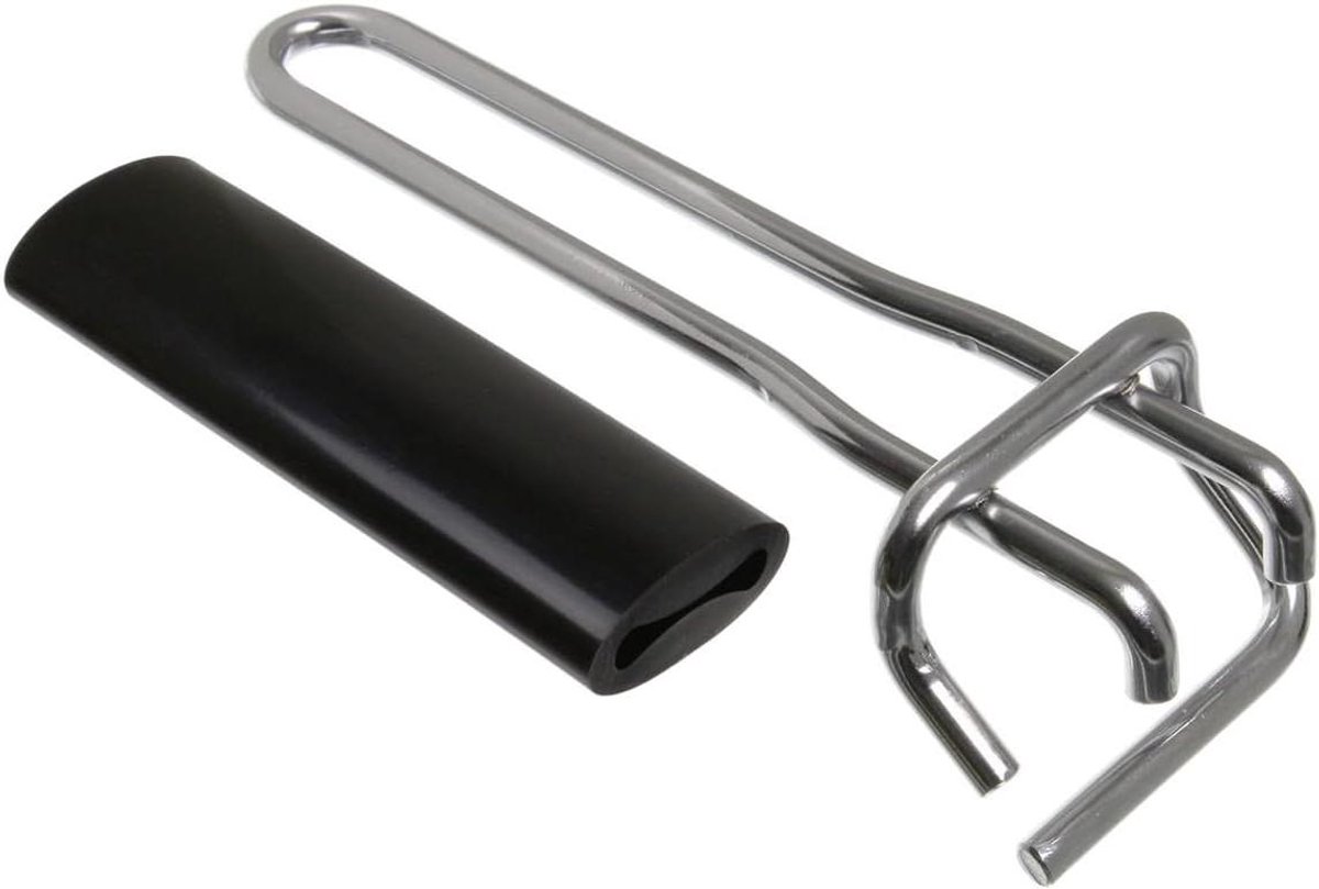 Grill Pan Handvat - Oven Handvat - Onderdeel Vervangen - Rubberen Grip - 17 x 7 x 4 cm - Zwart