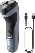 Philips Shaver 3000X Series X3063/00 - Elektrisch scheerapparaat - Blauw