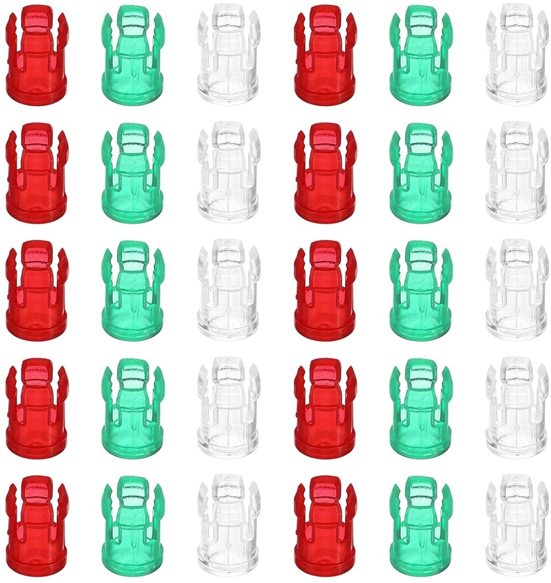 3mm Bright Light Diode Holder - 30-in-1 LED Bulb Socket - Lichtbulb Hoed Beschermende Case voor Bezel Montage Paneel Weergave Multicolor