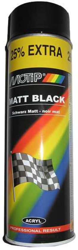 Motip Matt - Black * - 0,5 l - Afwerkingslaag