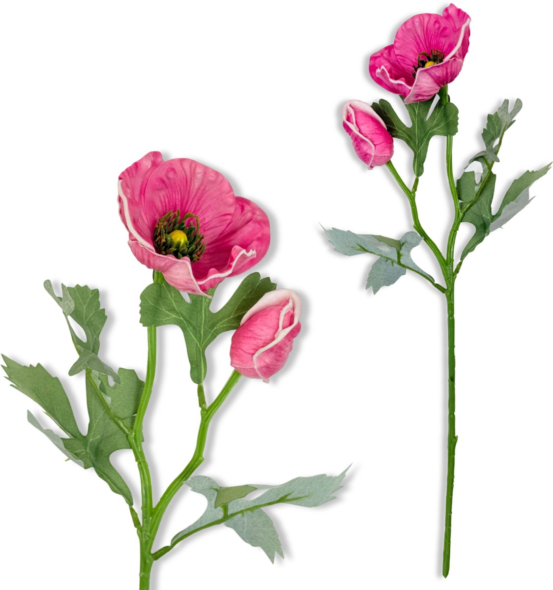 Inspiruj - Piankowy Maki Gałązka - Ciemno-Różowy - 44 cm
