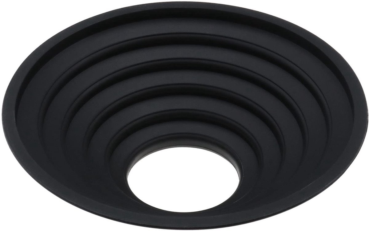 Store_9 - Siliconen lenshoes - Opvouwbare lensbeschermer - Zwart - Anti-reflectie lenskap - Geschikt voor lenzen 70-90 mm - Inclusief lenscover