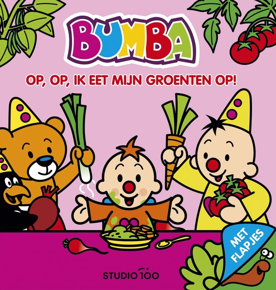 Bumba kartonboek met flapjes - Op, op, ik eet mijn groenten