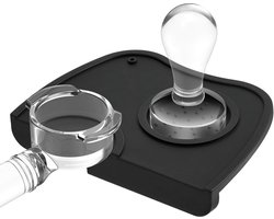 Espresso Silicone Mat - 17.5 * 12.5cm - Coffee Tamping Mat - Non Slip Countertop Coffee Tamper Mat - Silicone Coffee Tamper Mat voor Barista Tool - Home Kitchen Coffee Shop