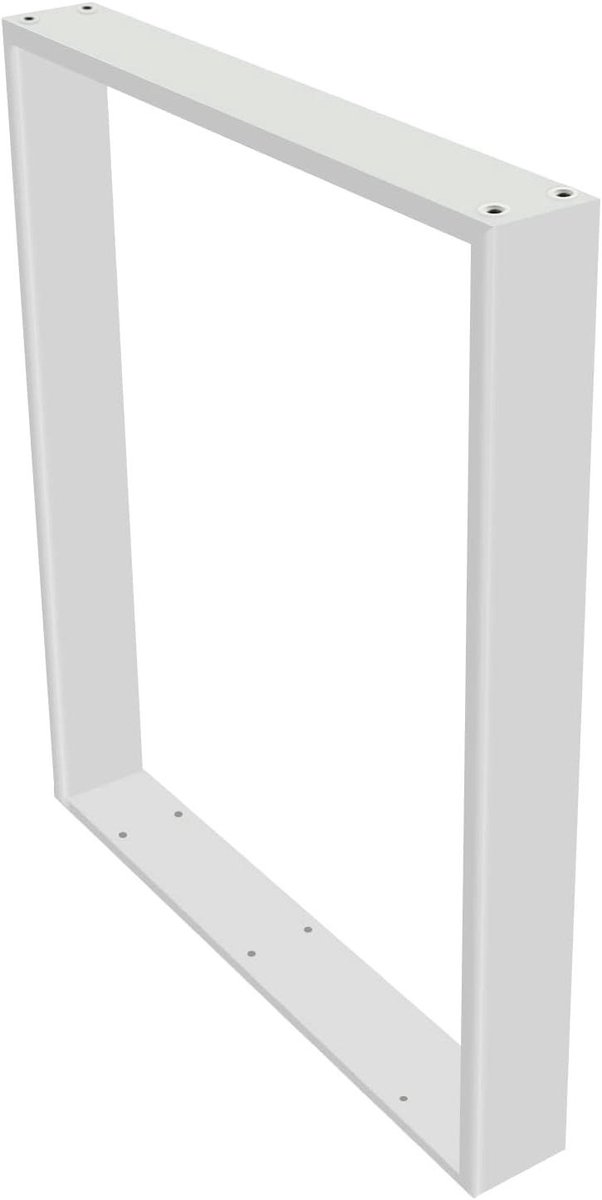Tafelpoten Set - Meubelpoten Metaal - Zelf Meubels Maken - Gepoedercoat Oppervlak - 60 x 72 cm - Wit
