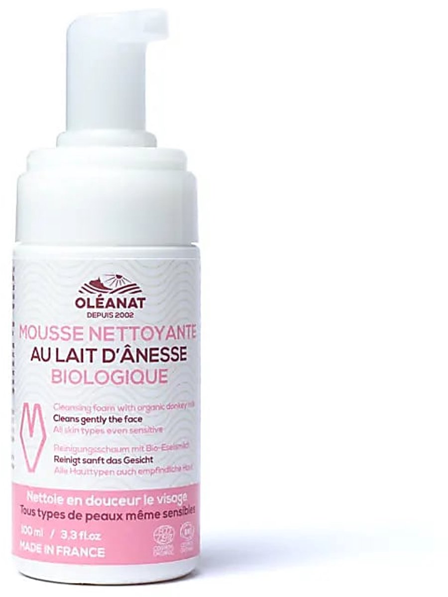Oléanat Gezichtsreiniger Schuim met biologische ezelinnenmelk - 100 ml - 100ml