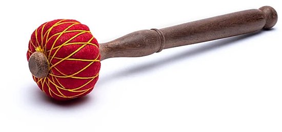 Klankschalen viltklopper M houten steel - Hout - Vilt - M van Ohm — afbeelding 3