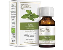 Biologische etherische olie Salie - 10ml - Luchtwegen - Antioxidant