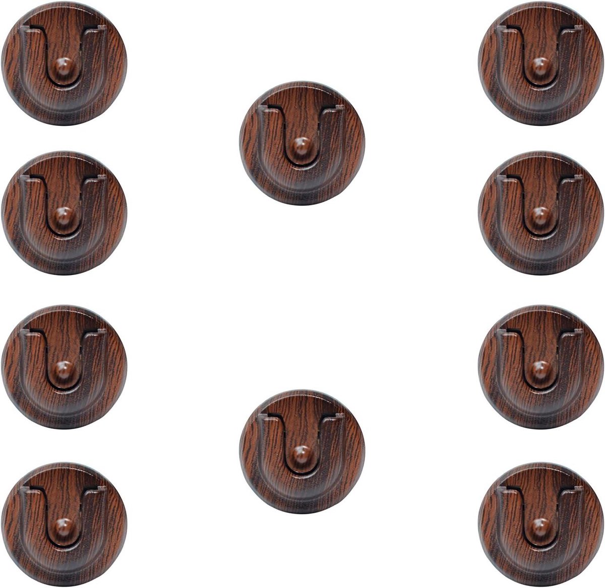 Microfoon Houders - Microfoon Klemmen - Auto Communicatie - Anti-slip Ontwerp - 10 Stuks - Bruin