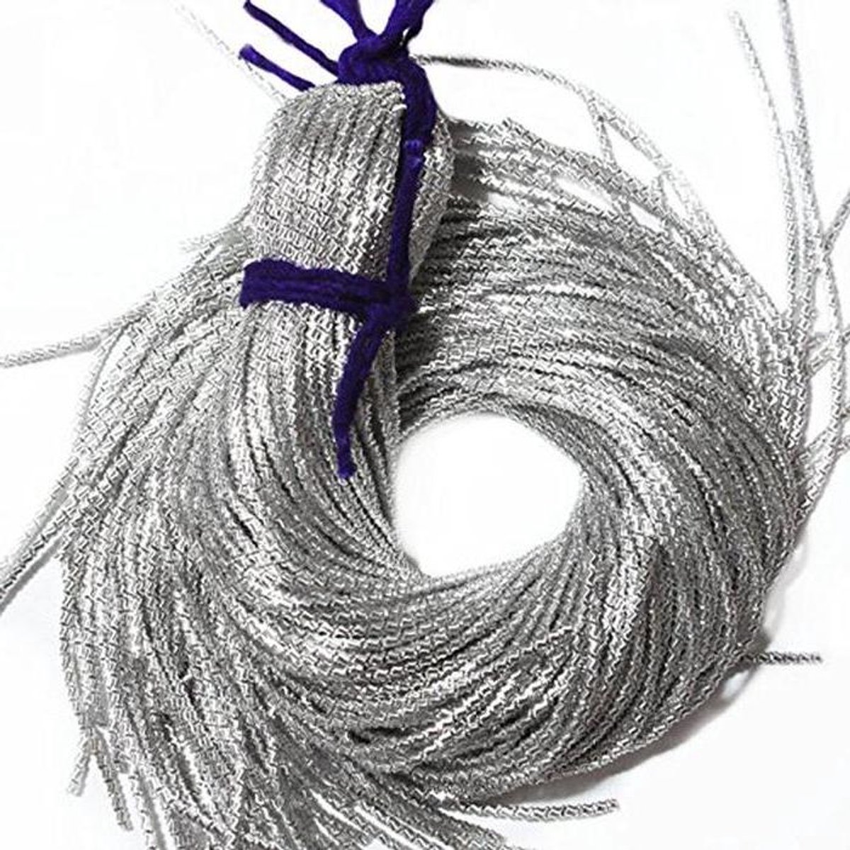 Franse Draad - Borduurdraad Sieraden - Sieraden Maken - Hoge Kwaliteit Koper - 100 Gram - Zilverkleur