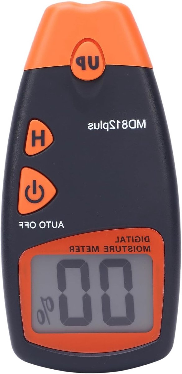 Digitale Houtvochtmeter met LCD-display, Draagbare Vochtmeter voor Snelle Metingen van Hout en Bouwmaterialen, Automatische Uitschakeling