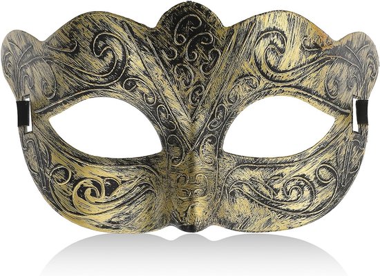Masquerade Masker voor Mannen - Venetiaans Feestmasker voor Halloween, Carnaval en Cosplay Accessoire — afbeelding 5