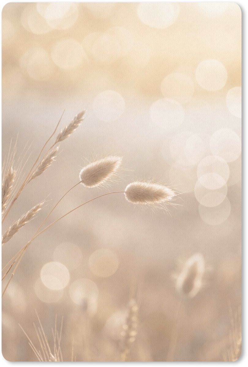 Muismat 13x20 cm - Mousepad Hazestaartgras - Graanharen - Zonlicht - Muismatten