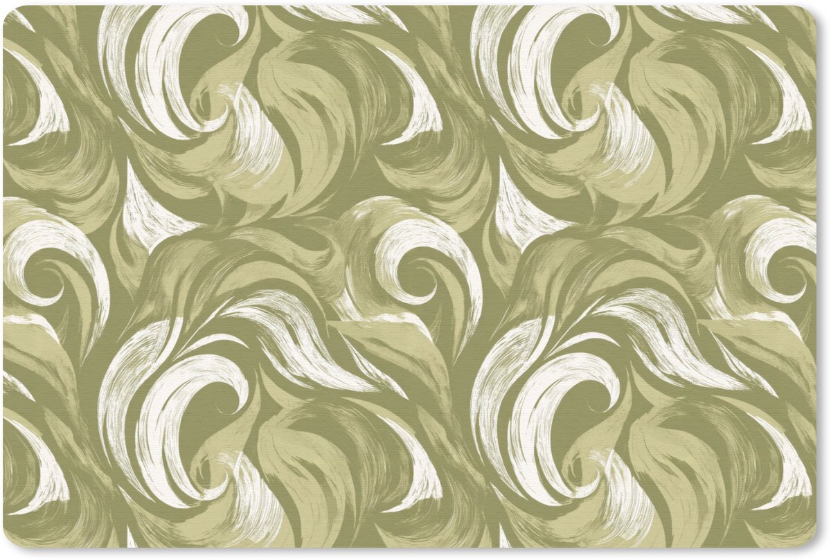 Muismat 13x8 cm - Mousepad Abstract - Textuur - Groen - Muismatten