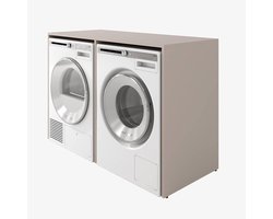 PLATAN ROOM Wasmachinekast, 130 cm breed, bovenbouwkast, wasmachine of wasdroger, kast voor badkamer (65 cm diep, kasjmier)