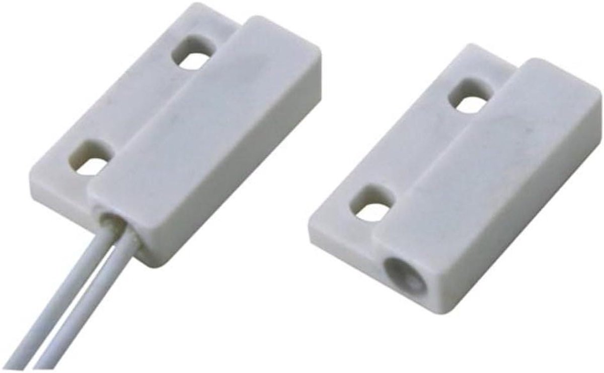 Magneetcontact Deur Raam - Reed schakelaar Alarm - Beveiliging Huis - Normaal Gesloten Contact