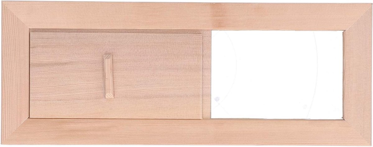 Verstelbaar Ventilatiepaneel voor Sauna - Houten Luchtventilator voor Stoomruimte en Sauna-ruimtes, Ideaal voor Optimale Luchtcirculatie