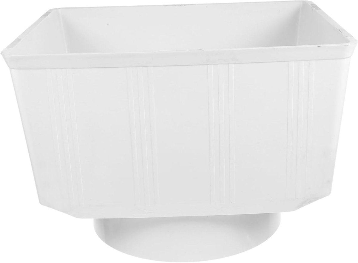 Afvoer Hulpstuk - Regenpijp Adapter - Waterafvoer Sturen - Brede Mond - 31.3 x 25.8 cm - Wit