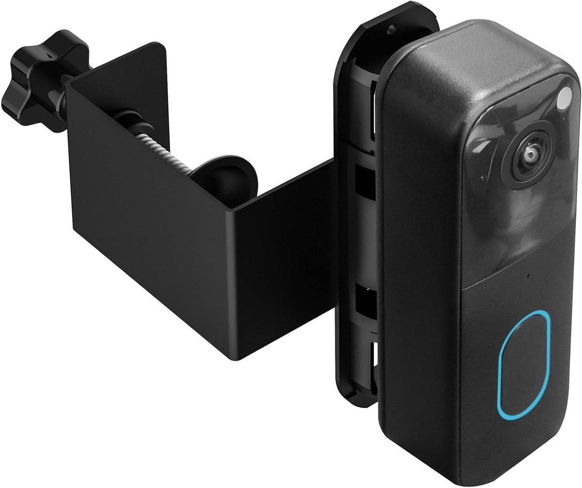 Deurbel Camera Mount - Deurbel Houder - Beveiliging Verbeteren - Snelle Installatie - 13.79 x 7.8 x 8.89 cm - Zwart