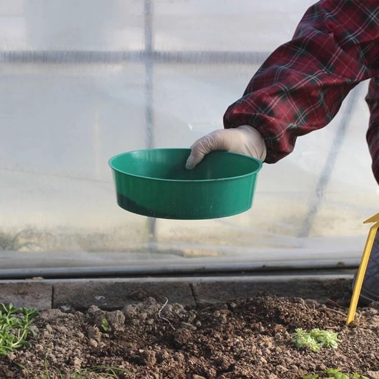 Grondzeef Set - Zeef Bakken - Tuinieren Compost Zeven - Fijnmazig Ontwerp - 4 Stuks - Donkergroen — afbeelding 2