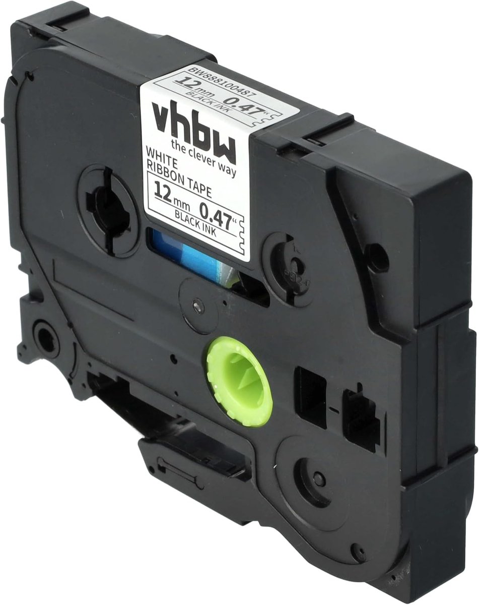 vhbw Label Tape Compatible with Brother PT 1650 1700 1300 1400 1500pcs 1600 1760 1750 Label Printer 12mm Black on White thumbnail 4