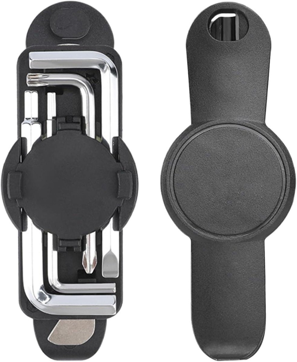Reparatieset Fietsband - Bandenplakset - Onderweg Repareren - Antislip Grip - Compact Formaat - Zwart