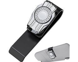 Zonneklep Brilhouder - Auto Organizer - Veilig Opbergen - Stabiele Grip - Compact Formaat - Zilver