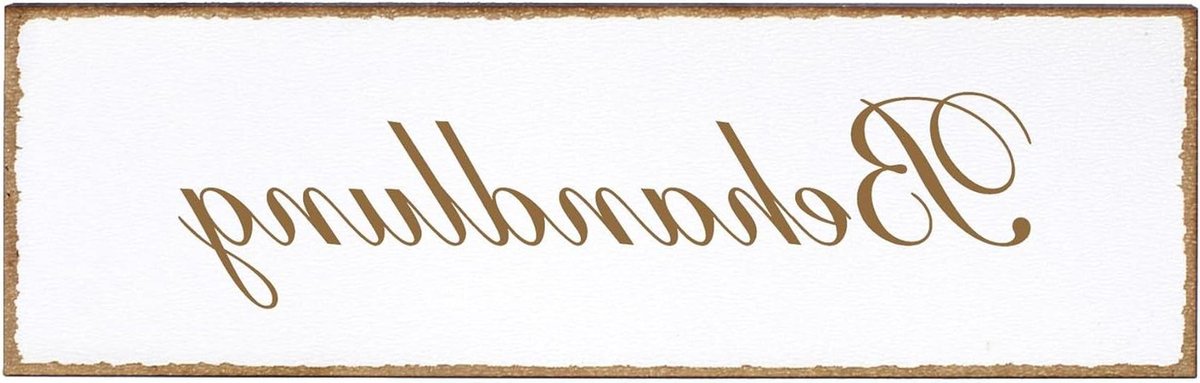 Houten Deurbordje - Naambordje Deur Hout - Woning Decoratie - Zelfklevend Ophangen - 150x50mm - Behandeling