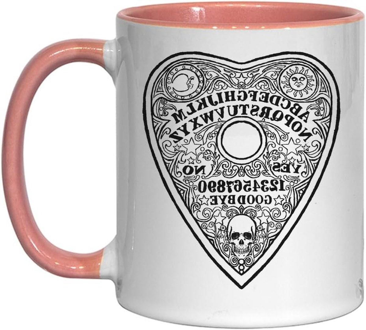 Planchette Mok - Ouija Mok Keramiek - Thee Koffie Drinken - Duurzame Print - 330 ml - Roze