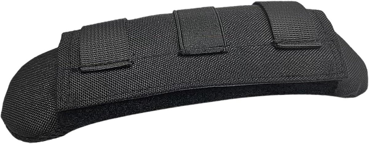Dempende Schouderband - Schouderkussen Bagage - Comfortabel Dragen - Ademend Materiaal - 22 x 18 cm - Zwart