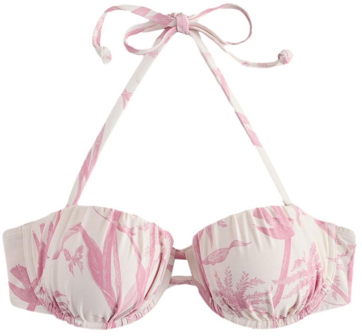 Next - Dames - Bikinihaltertop met beugels en vulling - Roze