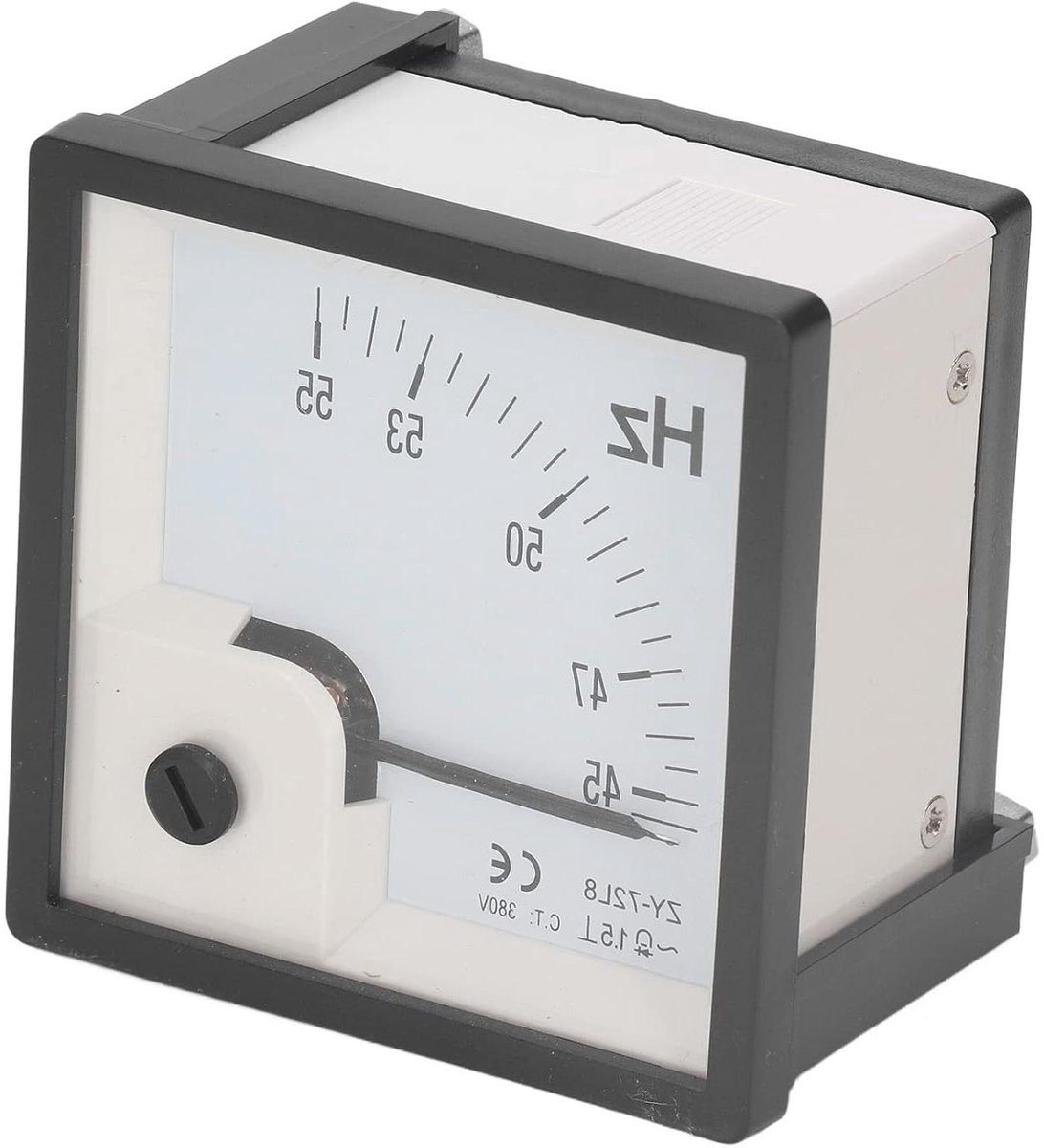 AC Frequentiemeter - Paneelmeter Frequentie - Industriële Meting - Hoge Nauwkeurigheid Klasse 1.5 - 72x72mm - Wit