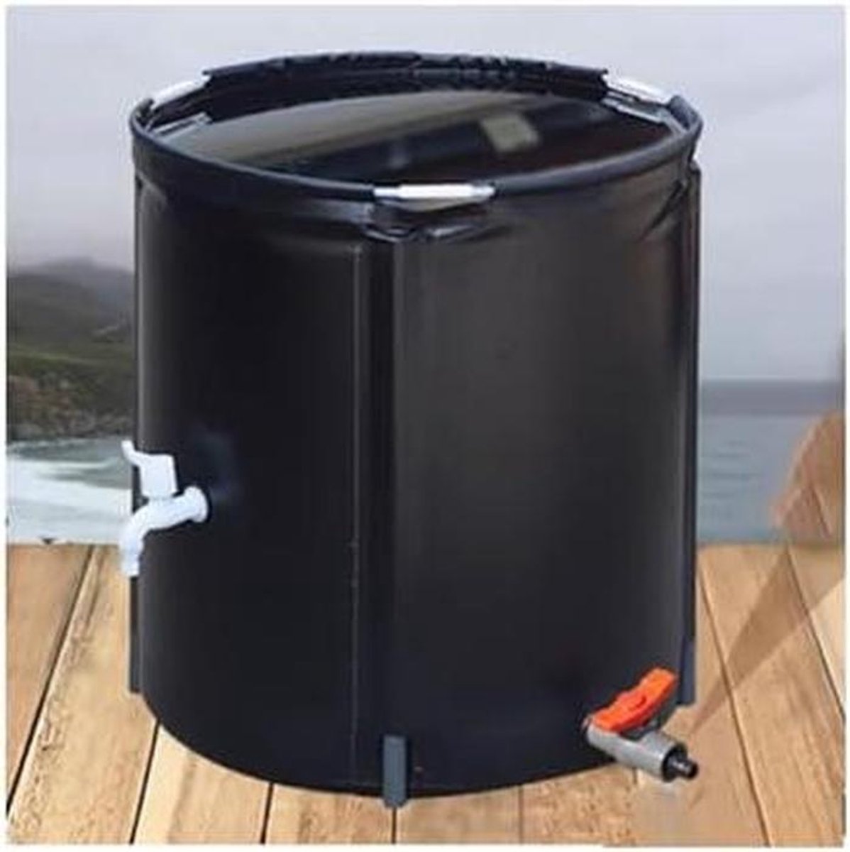 Opvouwbare Regenton - Wateropslag Vat - Regenwater Verzamelen - Duurzame PVC Constructie - 500 Liter - Groen