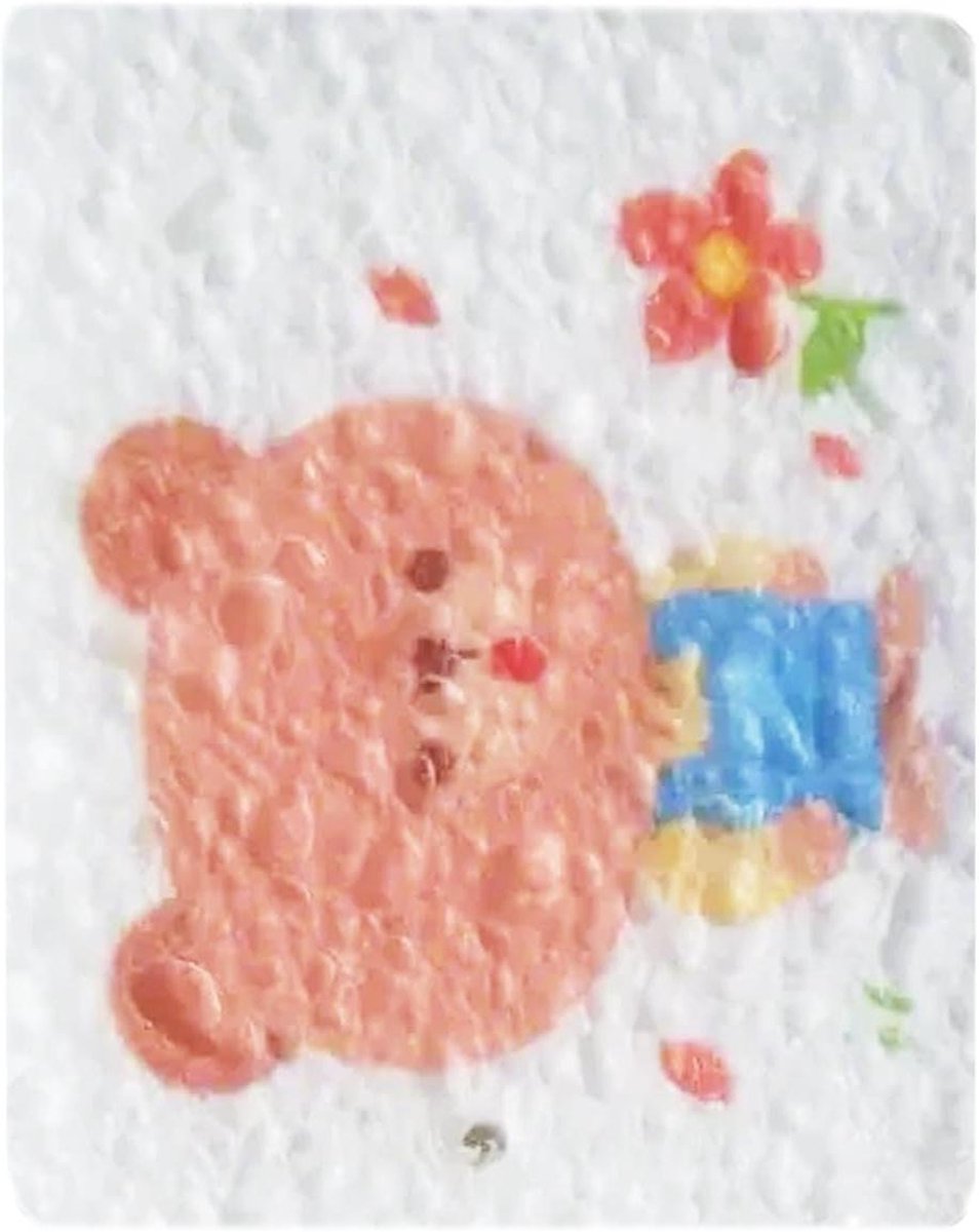 Keukensponsjes - Sponsjes - Afwas Reinigen - Houtpulp Materiaal - 1 cm dik - Kleurrijk