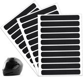 Reflectie Stickers - 30 Zwarte Reflecterende Strips - Verbeter Nachtzichtbaarheid