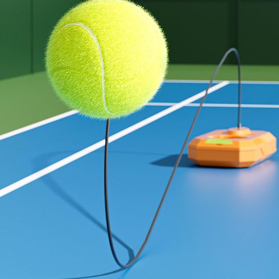 Tennistrainer - Oefenmateriaal Tennis - Vaardigheden Verbeteren - Zelfstandige Training - 26x17x6cm - Oranje van Merkloos — afbeelding 4