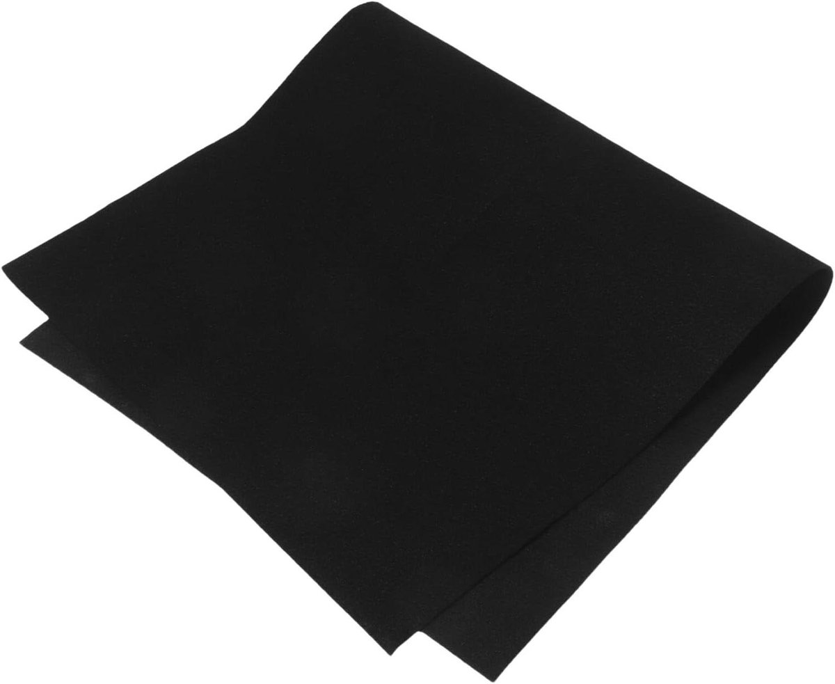 Zelfklevend Luidsprekerdoek - Geluiddichte Viltstof - Akoestiek Verbeteren - Eenvoudig Te Installeren - 100 x 55 cm - Zwart