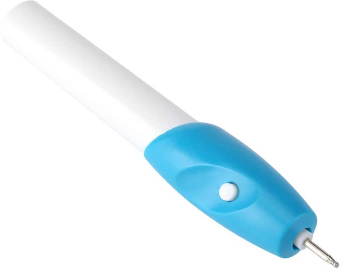 Dailygoods- Graveerpen Mini Elektrisch - Graveerpen voor Metaal/Glas/Kunststof/Hout - Draadloos - Handheld - Aangedreven door 2 AA-batterijen - Graveergereedschap