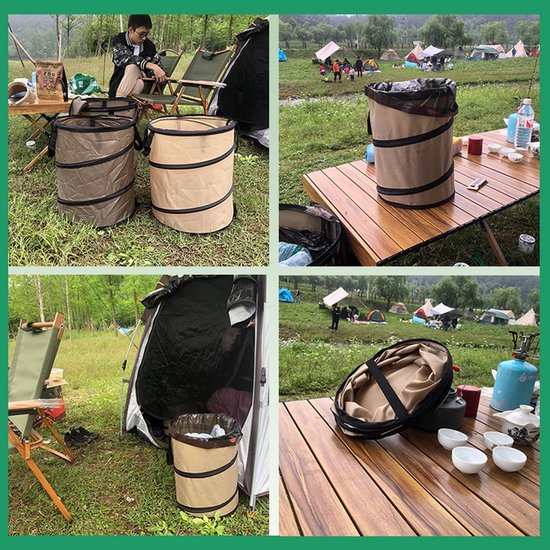 Opvouwbare Tuinzak 38L - Zelfstaand Groenafvalzak voor Tuin en Camping — afbeelding 5