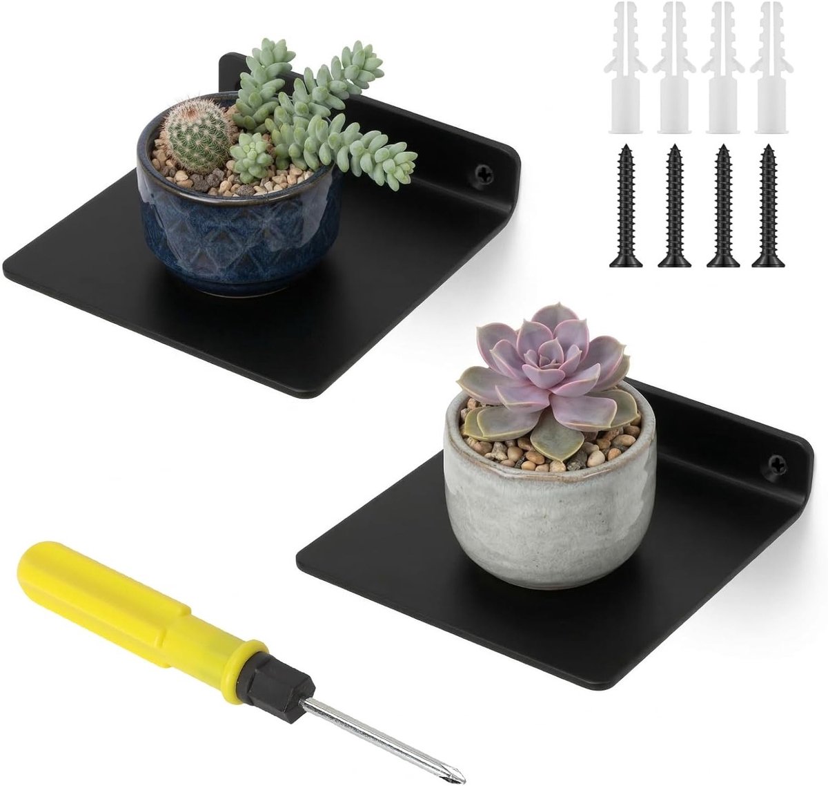 Kleine Wandplank voor Thuisgebruik, Zwevende Planken voor Decoratie en Opslag, Ideaal voor Kantoor en Woonkamer