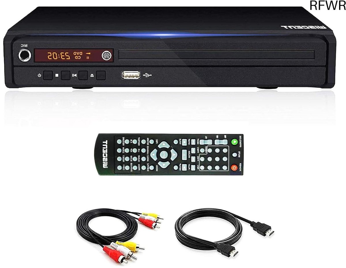 DVD Speler - CD Speler - Films Kijken - Regio Vrij - Compact Formaat - Zwart