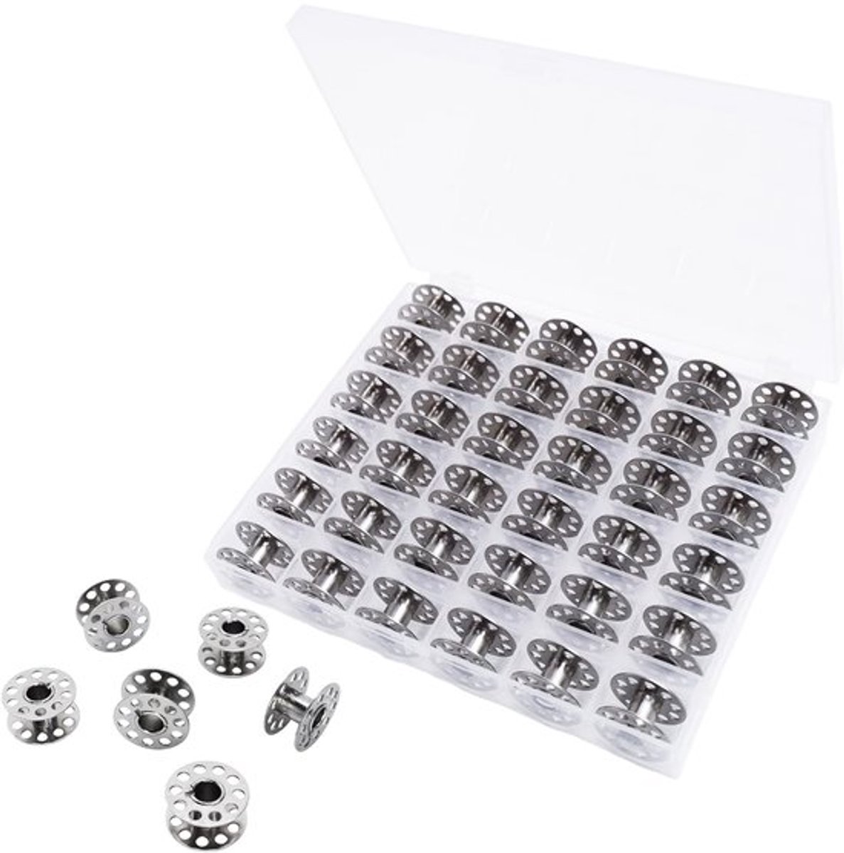 Allecto - 36 stuks spoelen voor naaimachine - Universele metalen