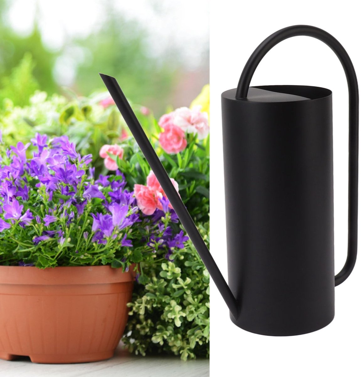 Dailygoods- Plantengieter Roestvrij Staal 1500ml - Gieter met Lange Uitloop - Duurzaam - Elegant Ontwerp - Voor Binnen/Buiten - Betrouwbare Kwaliteit