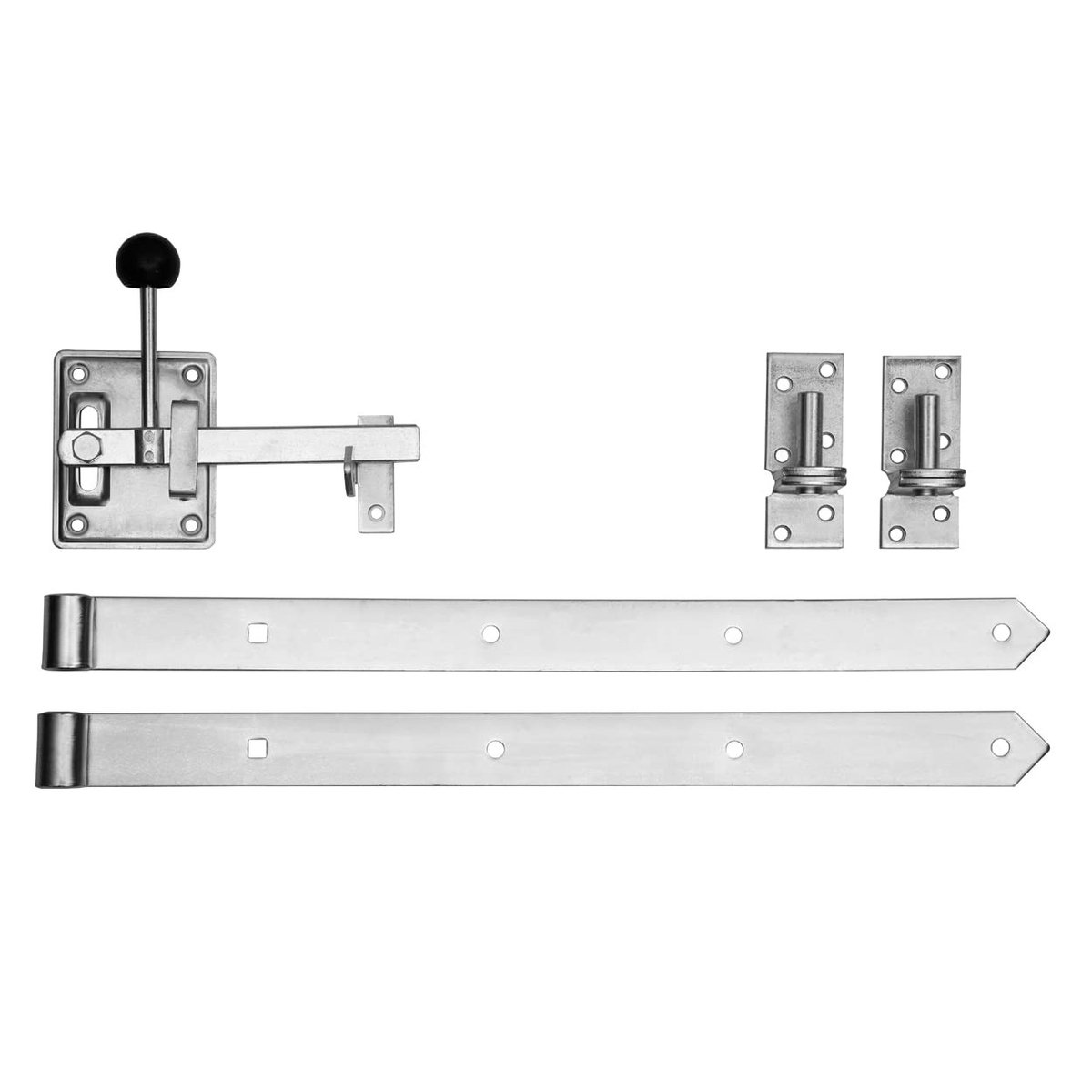 Dailygoods- Tuinhek Complete Set - Houten Omheining - Tuinpoort - Verzinkt - Weerbestendig